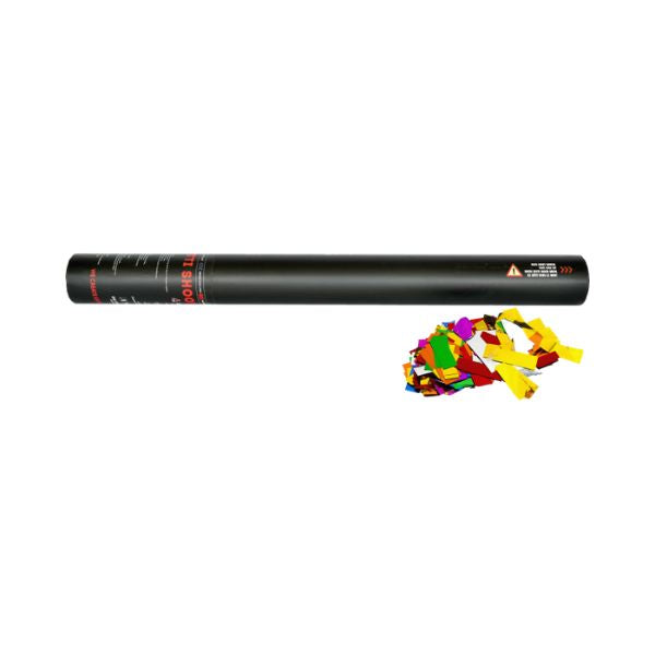 Confetti Kanon 50cm – Multicolor Metallic voor Festivals & Feestelijke Events