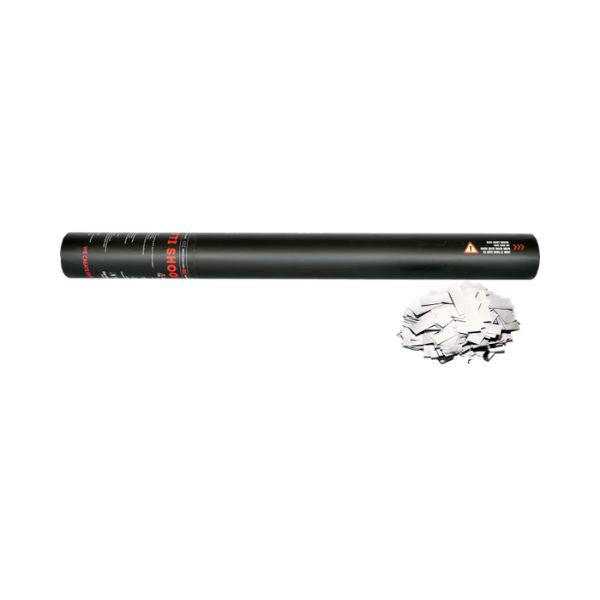 Confetti Kanon 50cm – Zilver voor Gala’s & Luxe Events