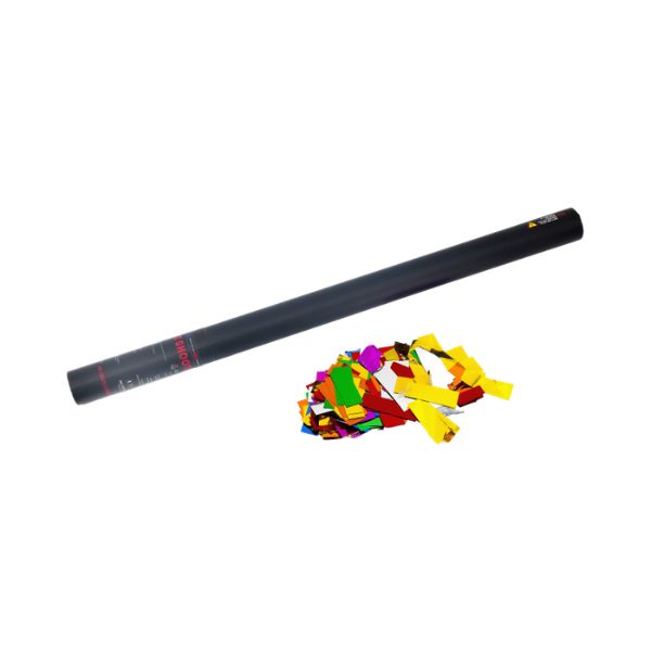 Confetti Kanon 80cm – Multicolor Metallic voor Festivals & Feestelijke Events