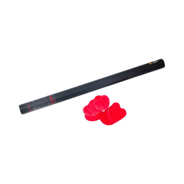 Confetti Kanon 80cm – Rode Hartjes voor Bruiloften & Romantische Momenten