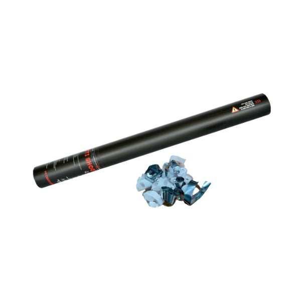 Streamer Kanon 50cm Wit/Zilver – Perfect voor Shows, Bruiloften & Events