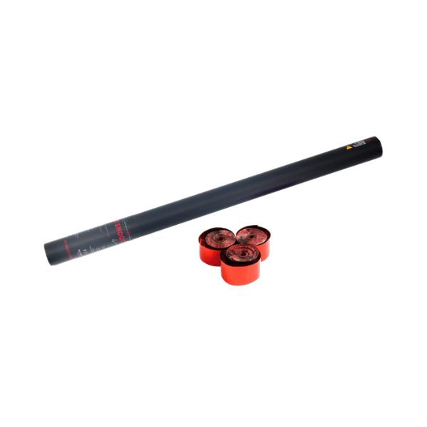 Streamer Kanon 80cm Rood Metallic – Perfect voor Festivals, Shows & Evenementen