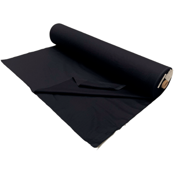 StageTex Roldoek 260cm x 50m – Zwart, 140g/m²