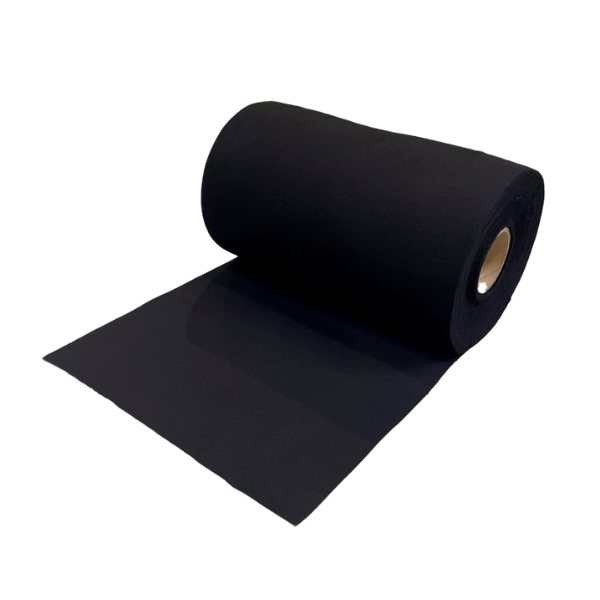 StageTex Roldoek 40cm x 60m – Zwart, 160g/m²