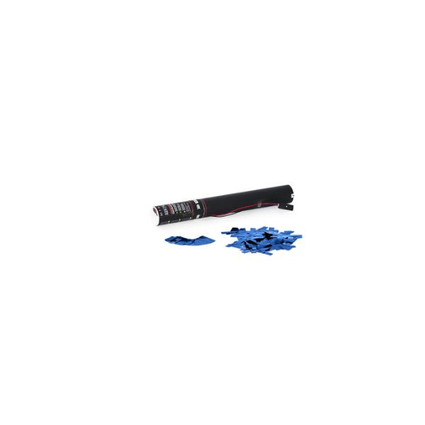 Elektrisch Streamer Kanon 50cm Blauw Metallic – Perfect voor Festivals, Shows & Evenementen