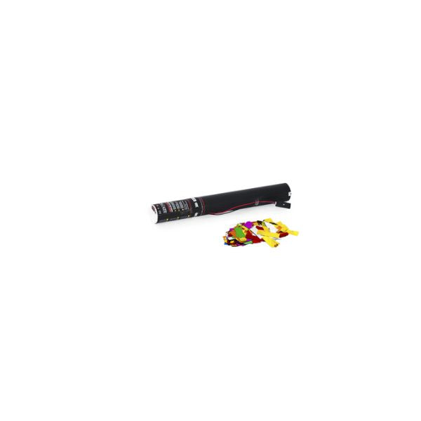 Elektrisch Streamer Kanon 50cm Multicolor Metallic – Perfect voor Festivals, Feesten & Grote Evenementen