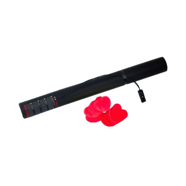 Elektrisch Confetti Kanon 50cm Rode Hartjes – Perfect voor Bruiloften, Valentijn & Romantische Events