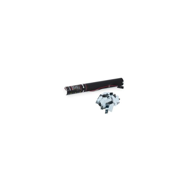 Elektrisch Confetti Kanon 50cm Wit/Zilver – Perfect voor Bruiloften, Gala’s & Luxe Events