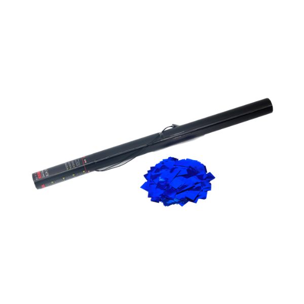 Elektrisch Confetti Kanon 80cm Blauw Metallic – Perfect voor Festivals, Shows & Evenementen