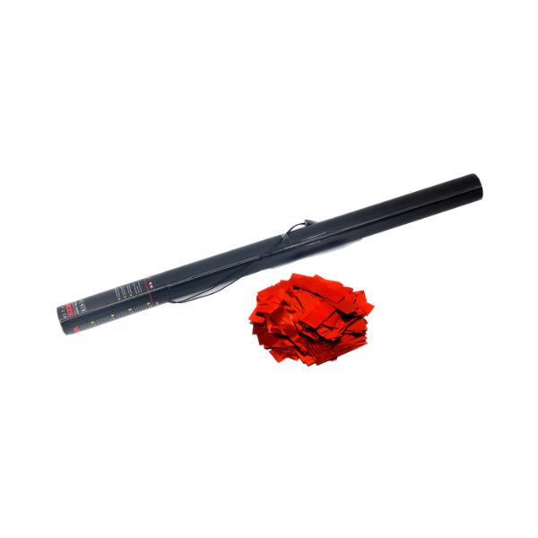 Elektrisch Confetti Kanon 80cm Rood Metallic – Perfect voor Festivals, Shows & Evenementen