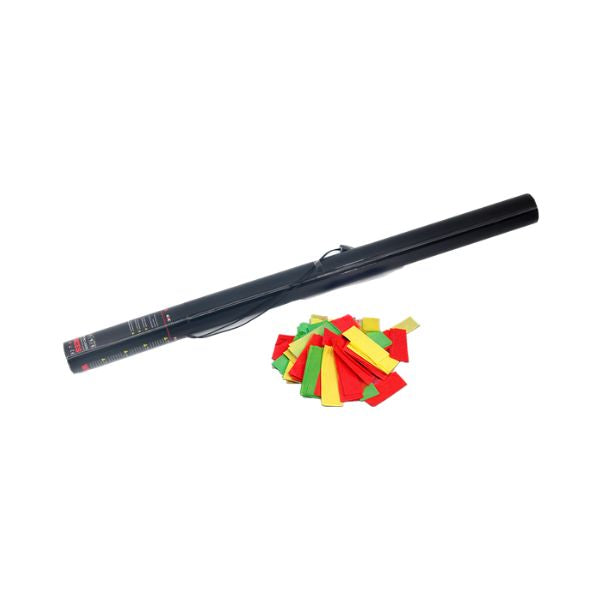 Elektrisch Confetti Kanon 80cm Rood/Groen/Geel – Perfect voor Festivals, Feesten & Evenementen