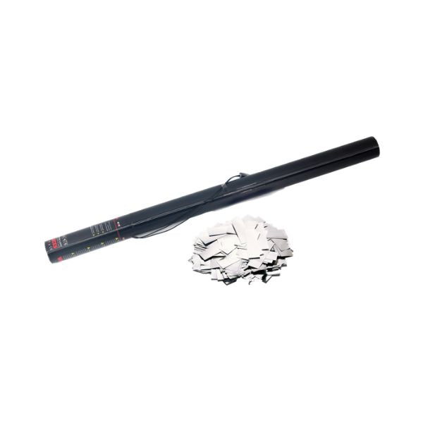Elektrisch Confetti Kanon 80cm Zilver – Perfect voor Bruiloften, Gala’s & Luxe Events