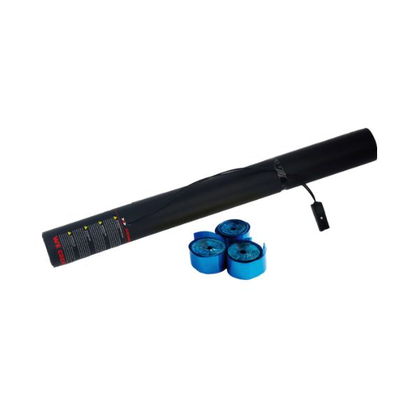 Elektrisch Streamer Kanon 50cm Blauw Metallic – Perfect voor Festivals, Shows & Evenementen
