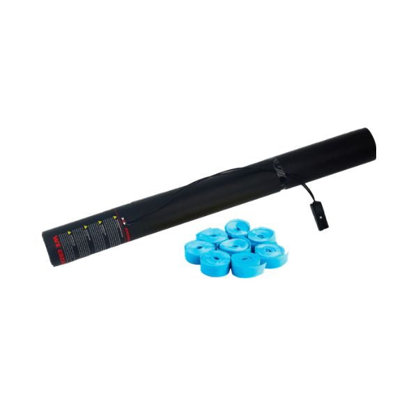 Elektrisch Streamer Kanon 50cm Lichtblauw – Perfect voor Babyshowers, Gender Reveals & Feesten
