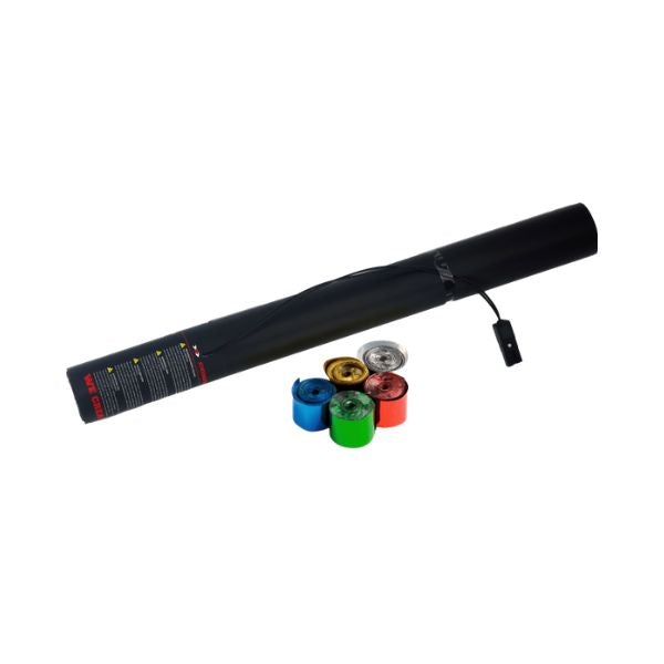 Elektrisch Streamer Kanon 50cm Multicolor Metallic – Perfect voor Festivals, Feesten & Grote Evenementen