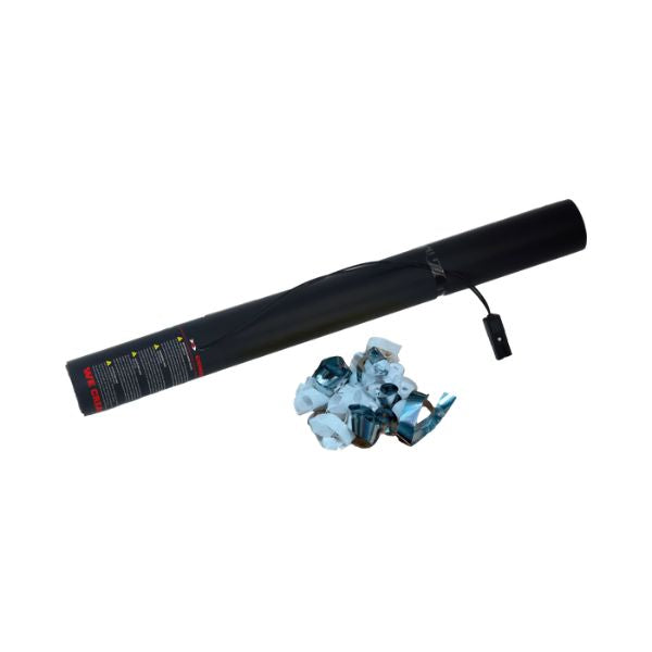 Elektrisch Streamer Kanon 50cm Wit/Zilver – Perfect voor Bruiloften, Gala’s & Luxe Events