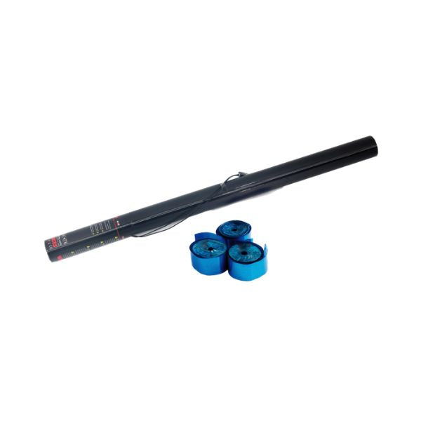 Elektrisch Streamer Kanon 80cm Blauw Metallic – Perfect voor Festivals, Shows & Evenementen