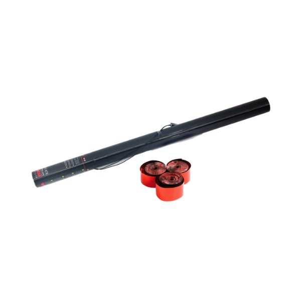 Elektrisch Streamer Kanon 80cm Rood Metallic – Perfect voor Festivals, Shows & Evenementen