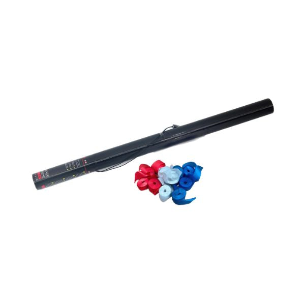 Elektrisch Streamer Kanon 80cm Rood/Wit/Blauw – Perfect voor Festivals, Sportevents & Shows