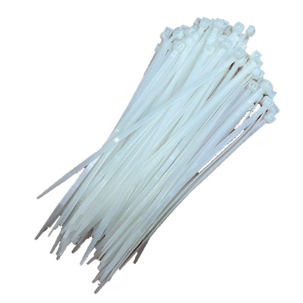 Kabelbinders Tierips 4,8 x 200mm – Wit, 100 Stuks