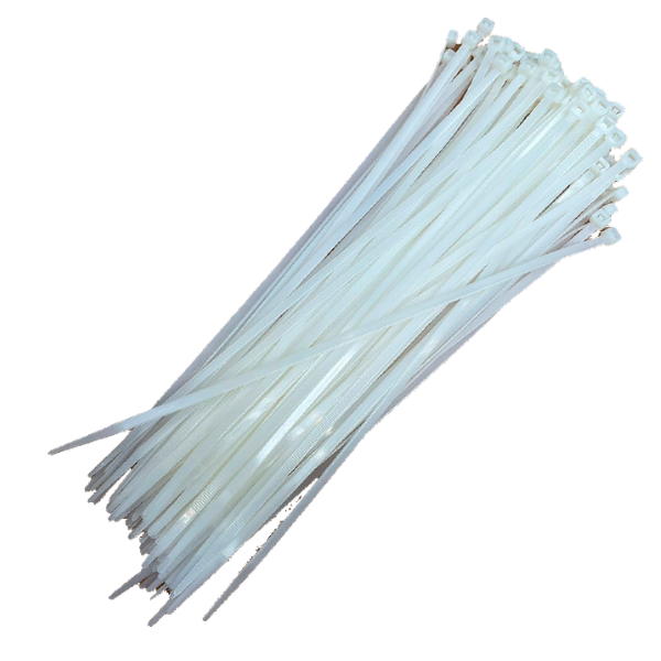 Kabelbinders Tierips 4,8 x 370mm – Wit, 100 Stuks
