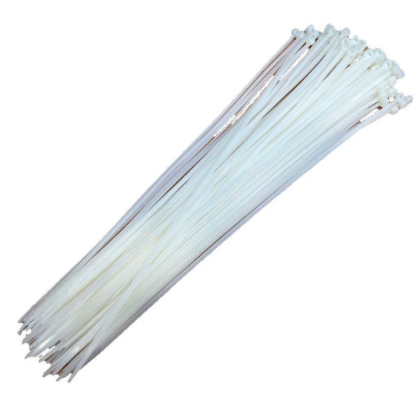 Kabelbinders Tierips 4,8 x 430mm – Wit, 100 Stuks