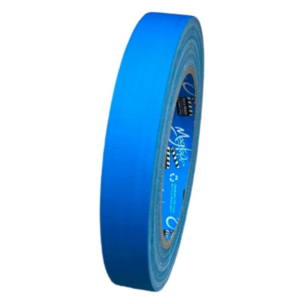 Neon Gaffa Tape Extra Mat 19 mm x 25 m – Blauw