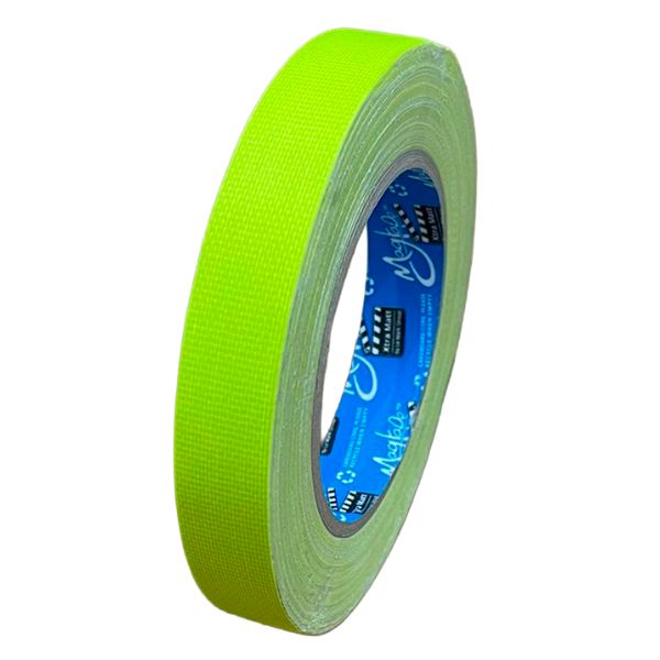 Neon Gaffa Tape Extra Mat 19 mm x 25 m – Geel