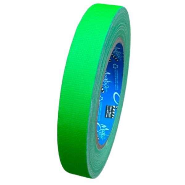 Neon Gaffa Tape Extra Mat 19 mm x 25 m – Groen