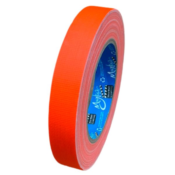 Neon Gaffa Tape Extra Mat 19 mm x 25 m – Oranje