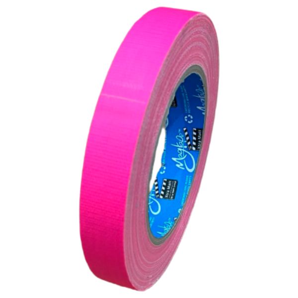 Neon Gaffa Tape Extra Mat 19 mm x 25 m – Roze