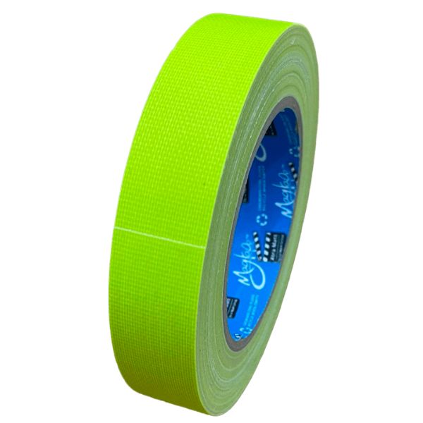 Neon Gaffa Tape Extra Mat 25 mm x 25 m – Geel