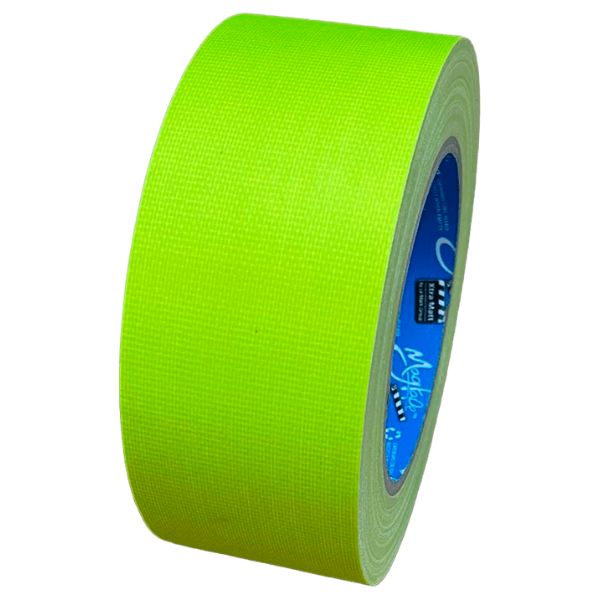Neon Gaffa Tape Extra Mat 50 mm x 25 m – Geel